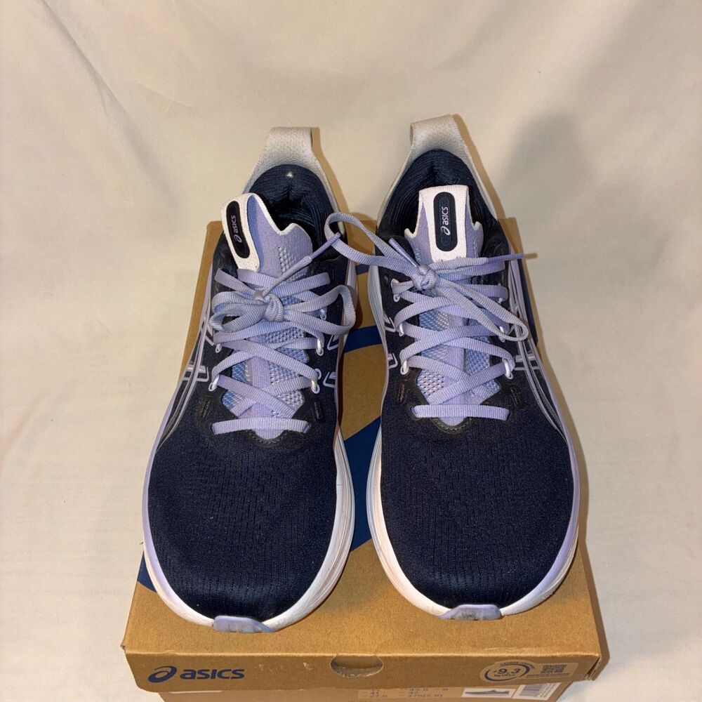 ASICS Gel Nimbus 28 Running Shoe Midnight Blue and Bluebell Womens Size 11 w/Box